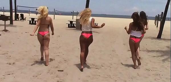  a day of summer with a horny college babes